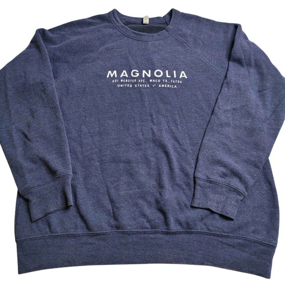 Bella Canvas Magnolia Texas Long Sleeve T-Shirt Sweatshirt Navy‎ Women's Large